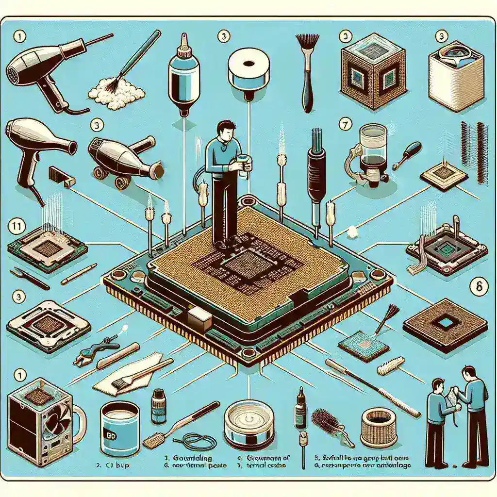 What are the steps to clean and maintain a CPU?