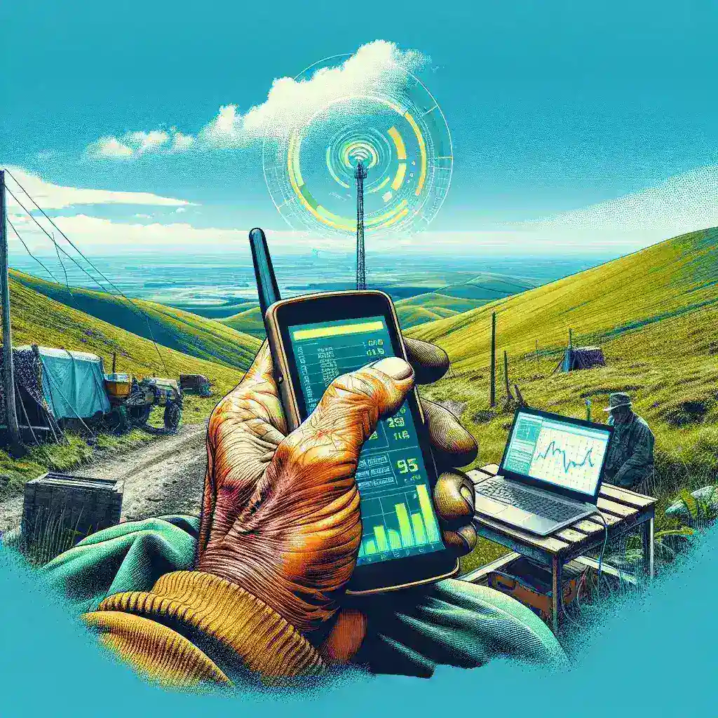 How do you set up a mobile broadband device in a remote location?